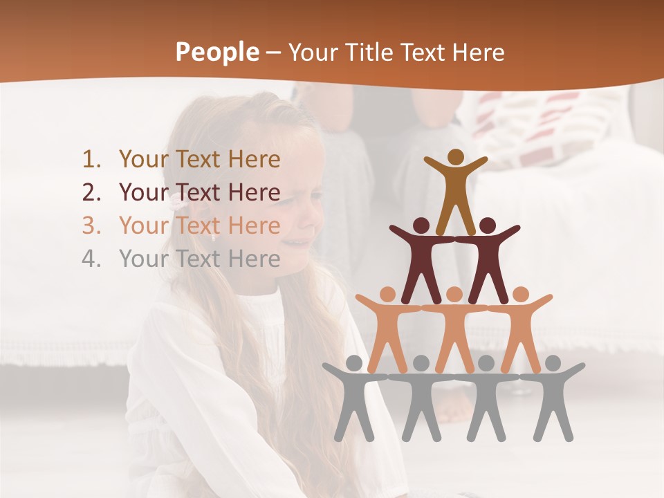 Sad Little Parent PowerPoint Template