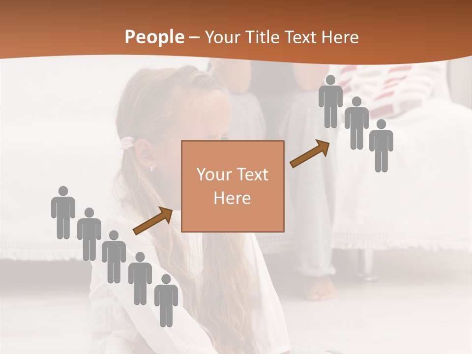 Sad Little Parent PowerPoint Template