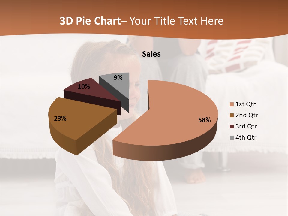 Sad Little Parent PowerPoint Template