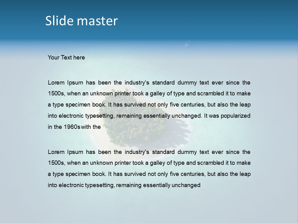 Sand Beach Wave PowerPoint Template