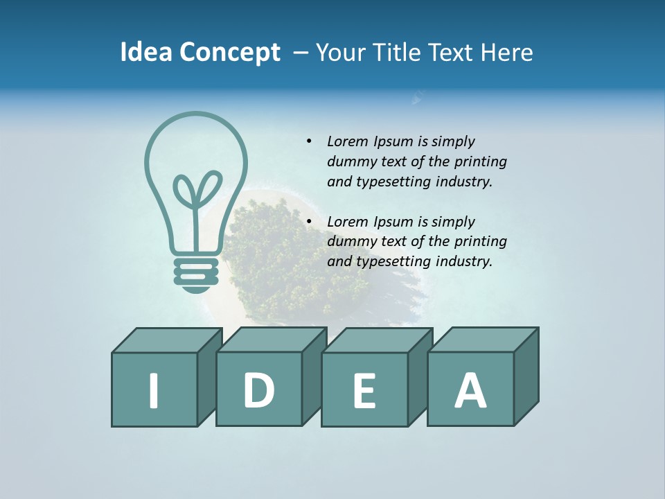 Sand Beach Wave PowerPoint Template