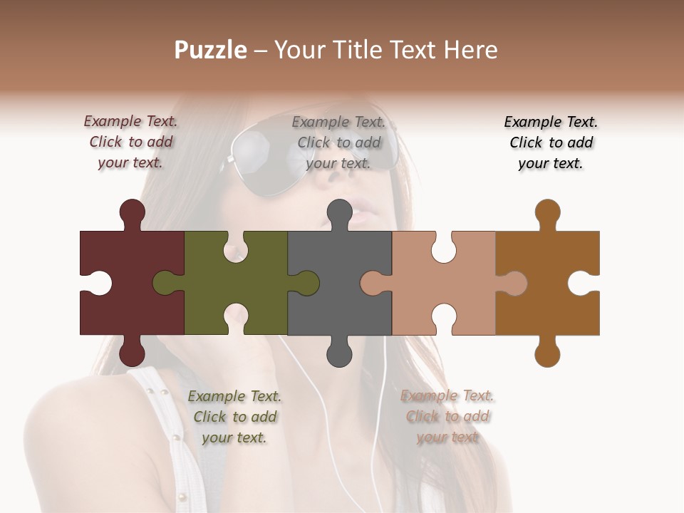 Isolated Eye Agent PowerPoint Template