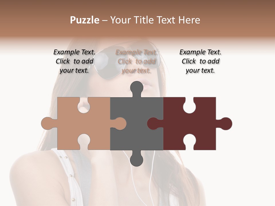 Isolated Eye Agent PowerPoint Template