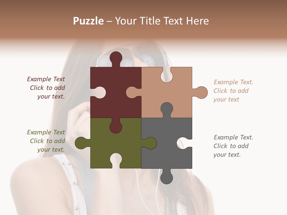 Isolated Eye Agent PowerPoint Template