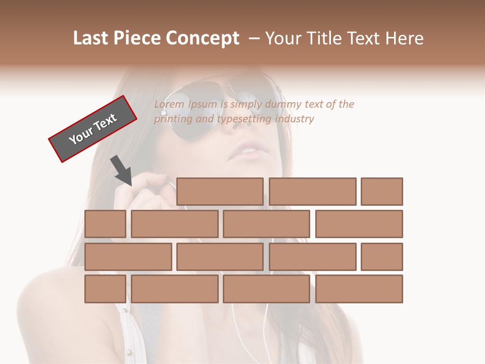 Isolated Eye Agent PowerPoint Template