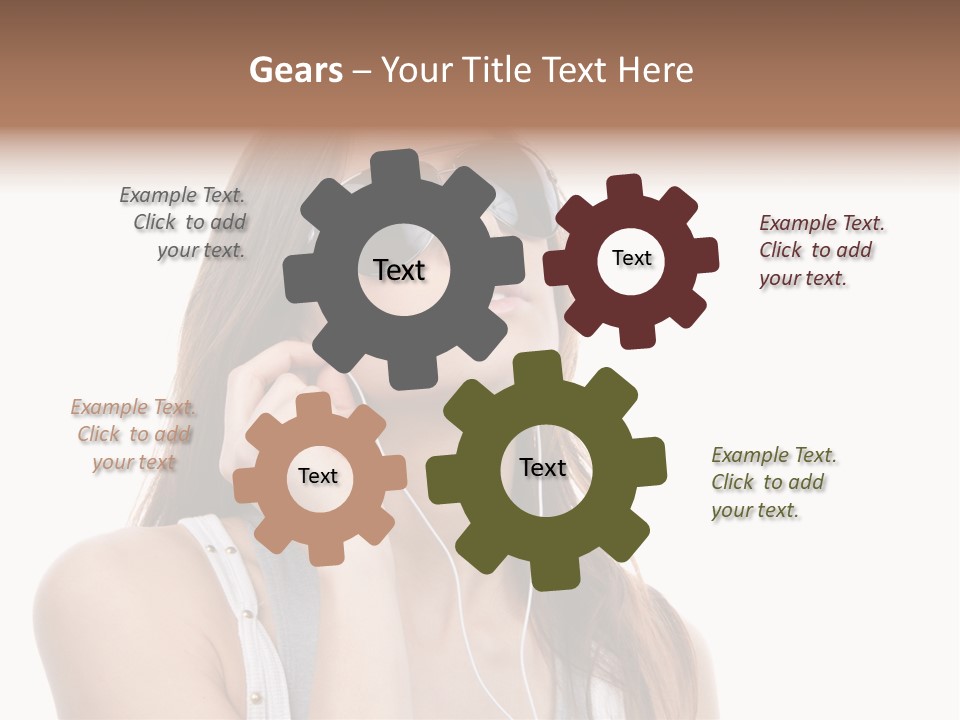 Isolated Eye Agent PowerPoint Template