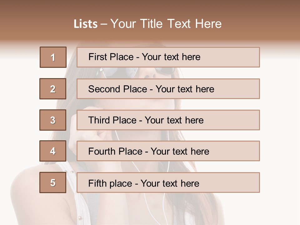 Isolated Eye Agent PowerPoint Template