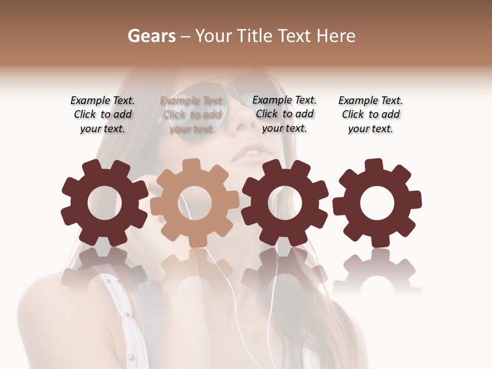 Isolated Eye Agent PowerPoint Template