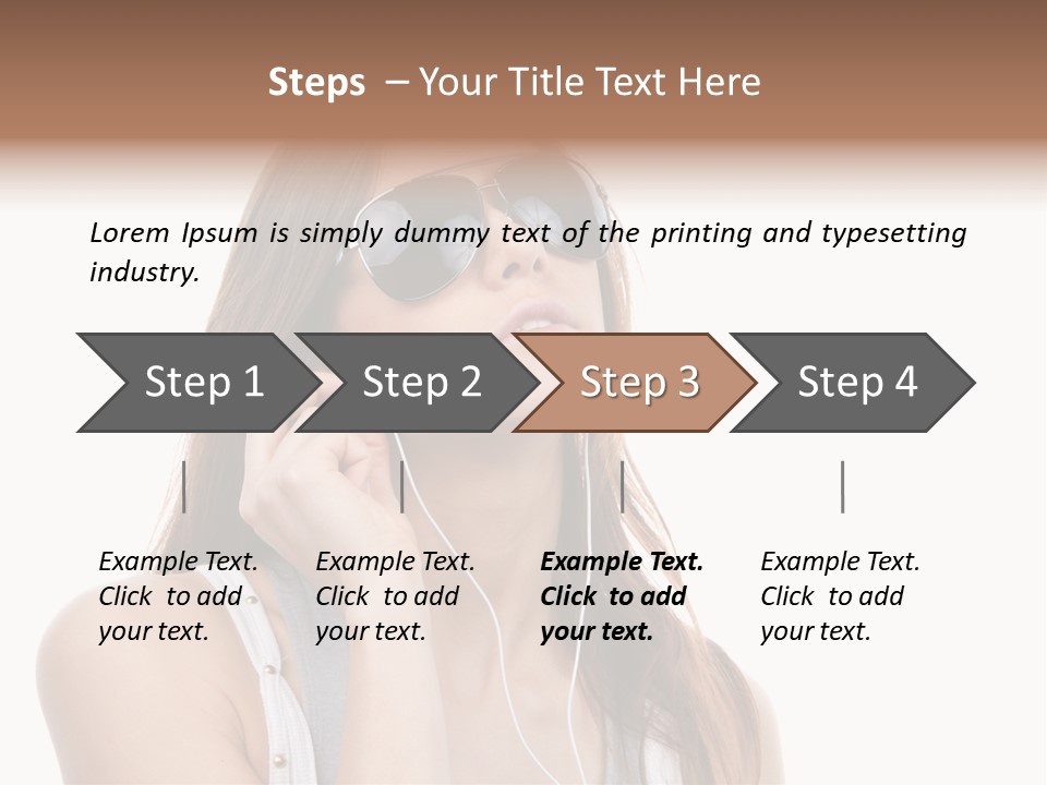 Isolated Eye Agent PowerPoint Template