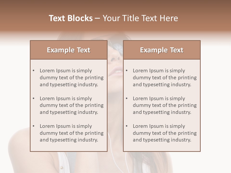 Isolated Eye Agent PowerPoint Template