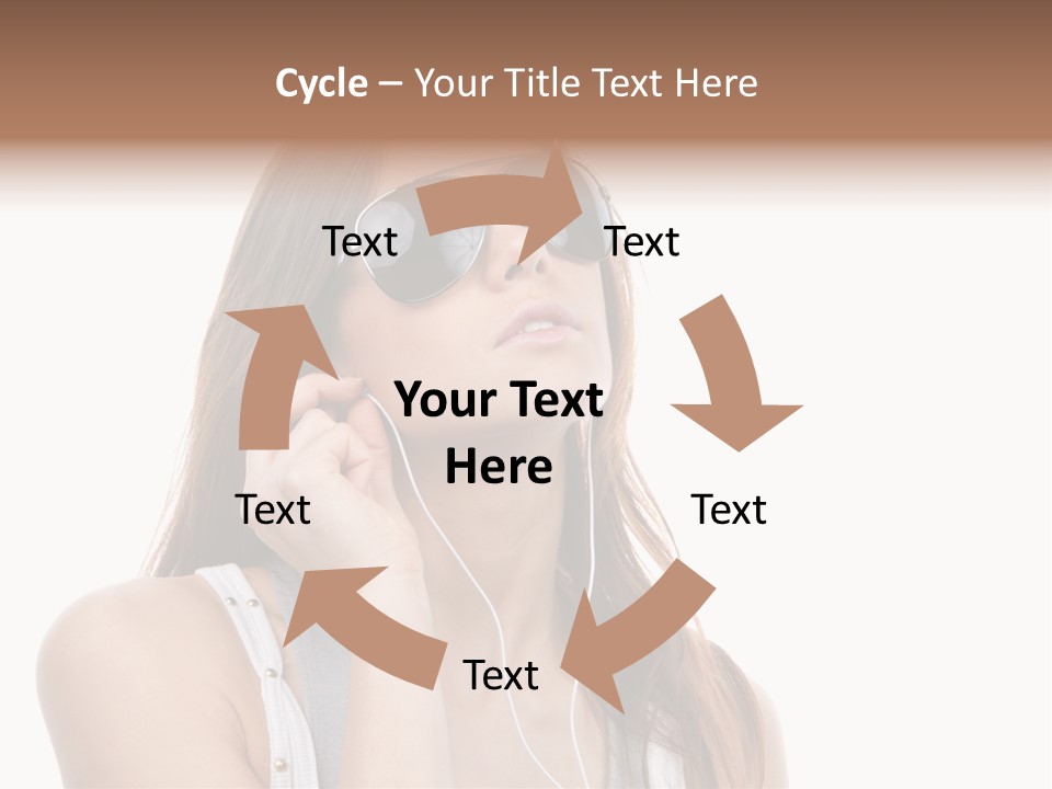 Isolated Eye Agent PowerPoint Template