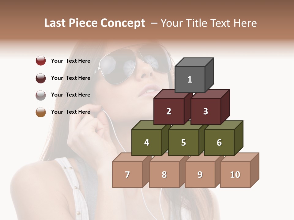Isolated Eye Agent PowerPoint Template