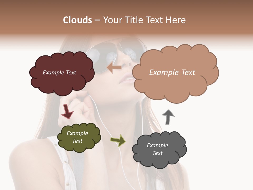 Isolated Eye Agent PowerPoint Template