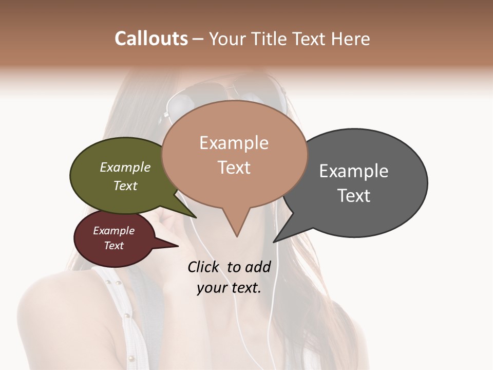 Isolated Eye Agent PowerPoint Template