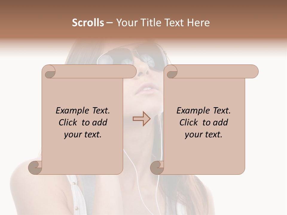 Isolated Eye Agent PowerPoint Template