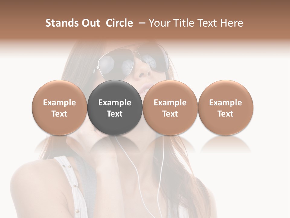 Isolated Eye Agent PowerPoint Template