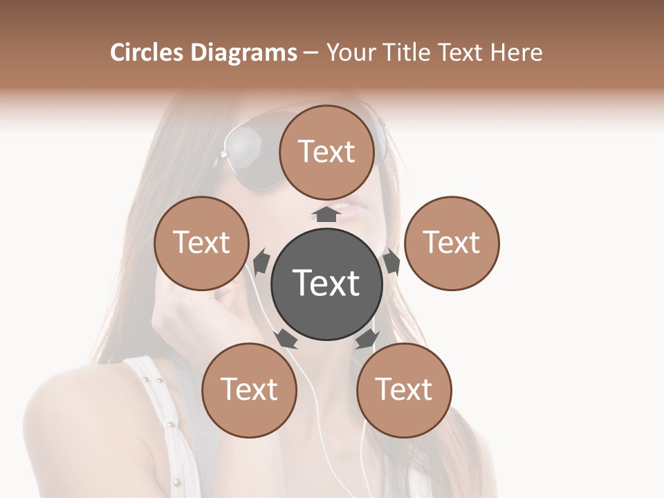 Isolated Eye Agent PowerPoint Template