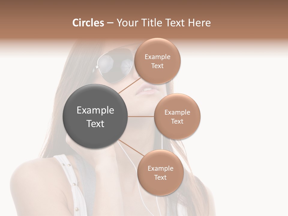 Isolated Eye Agent PowerPoint Template
