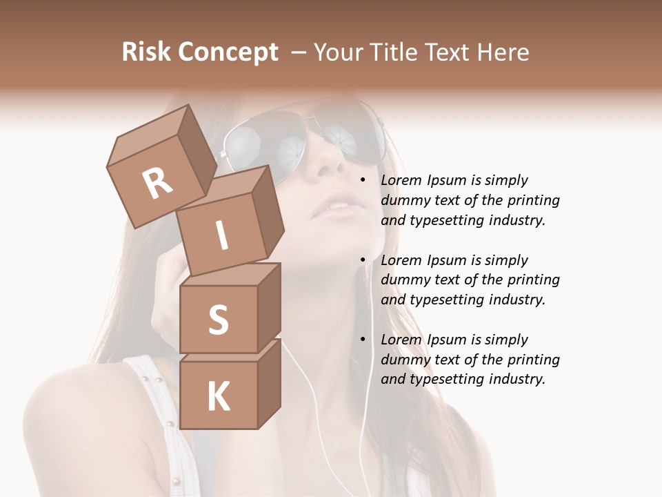 Isolated Eye Agent PowerPoint Template