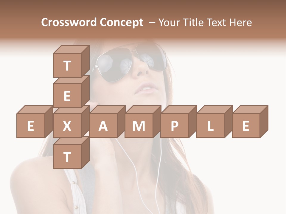 Isolated Eye Agent PowerPoint Template