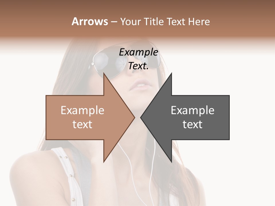 Isolated Eye Agent PowerPoint Template
