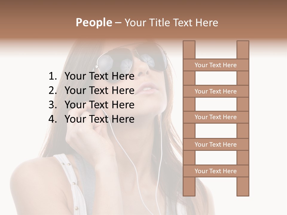 Isolated Eye Agent PowerPoint Template