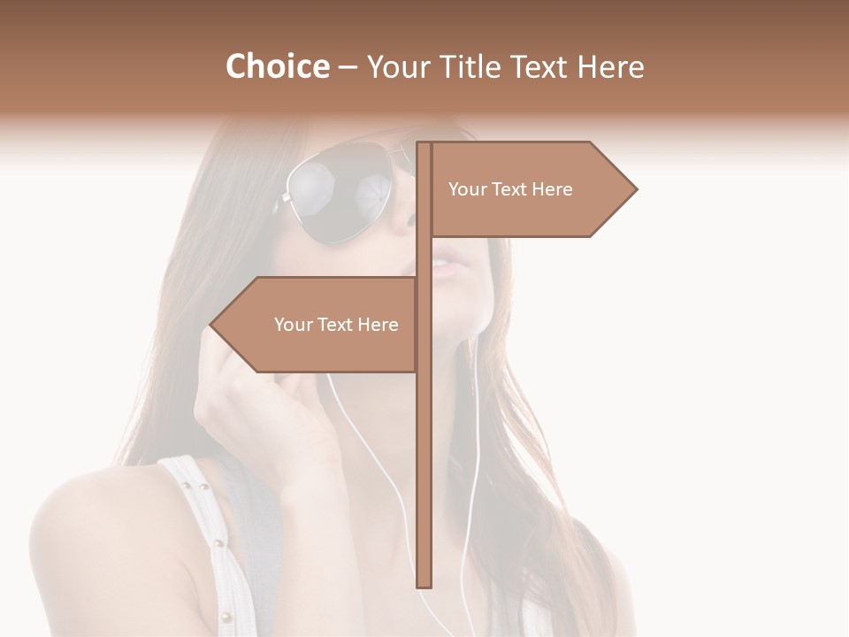 Isolated Eye Agent PowerPoint Template