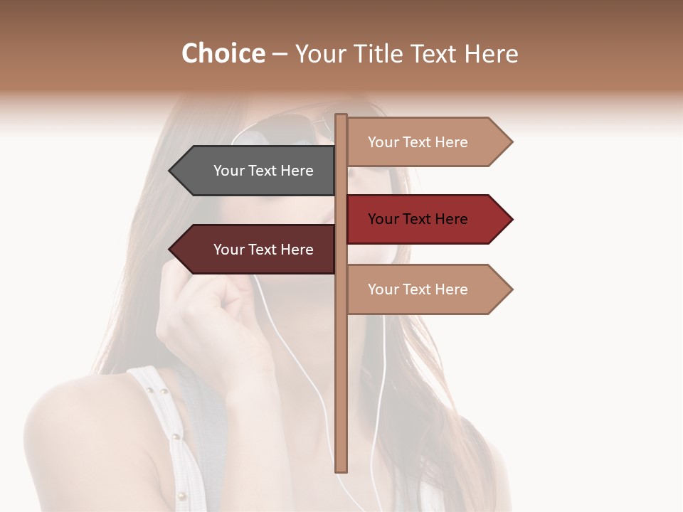 Isolated Eye Agent PowerPoint Template