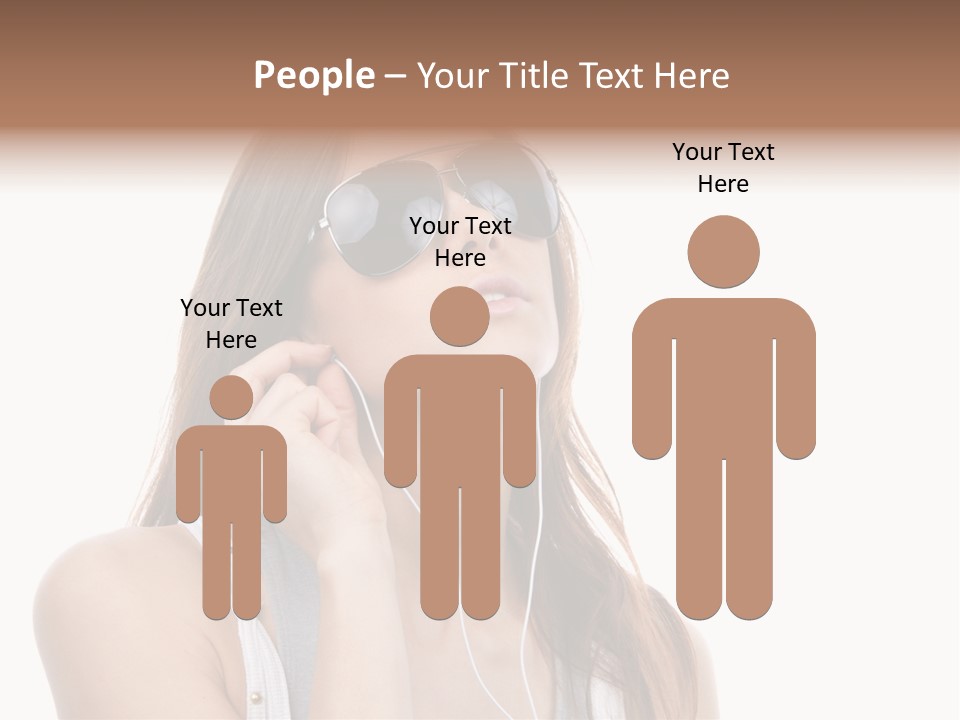 Isolated Eye Agent PowerPoint Template