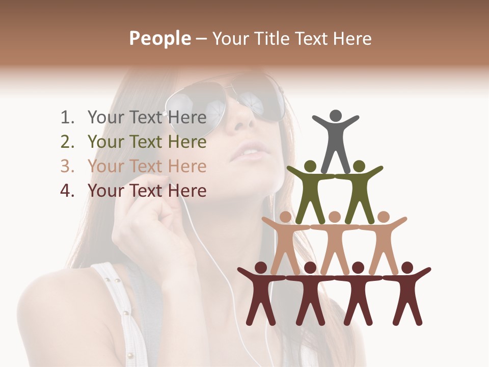 Isolated Eye Agent PowerPoint Template