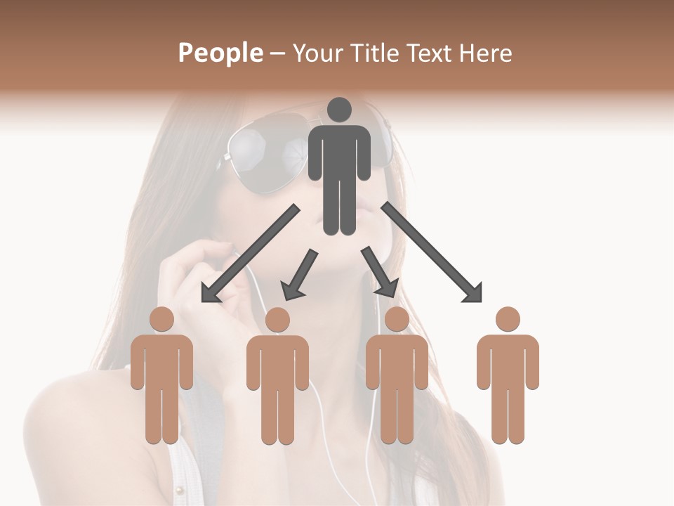 Isolated Eye Agent PowerPoint Template