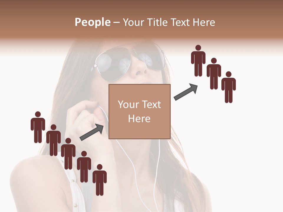 Isolated Eye Agent PowerPoint Template