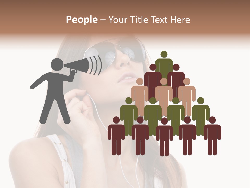Isolated Eye Agent PowerPoint Template