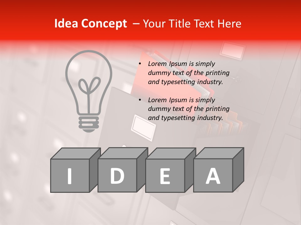 Search Furniture Rendering PowerPoint Template