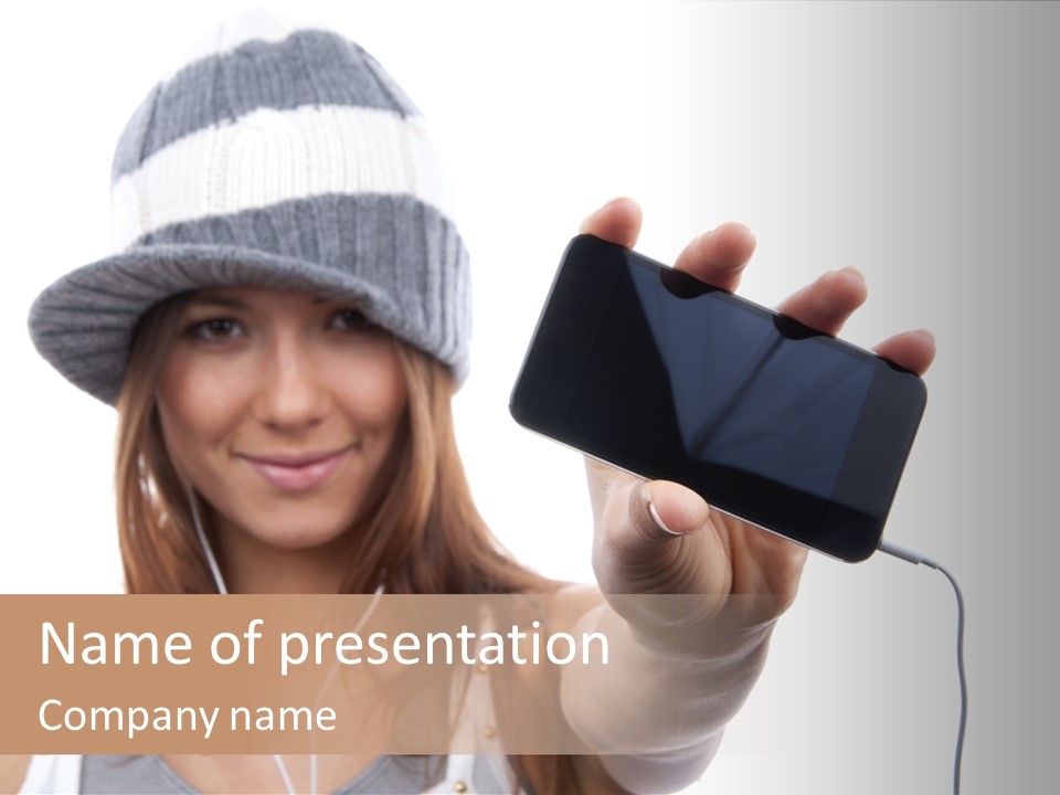 Contemporary Caucasian Connection PowerPoint Template