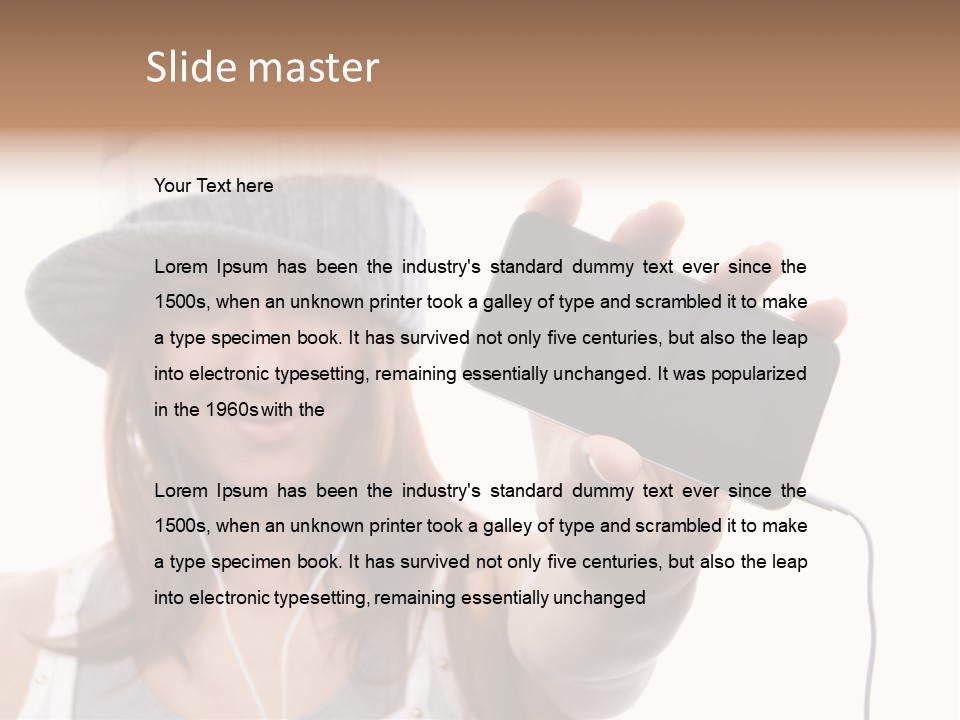 Contemporary Caucasian Connection PowerPoint Template