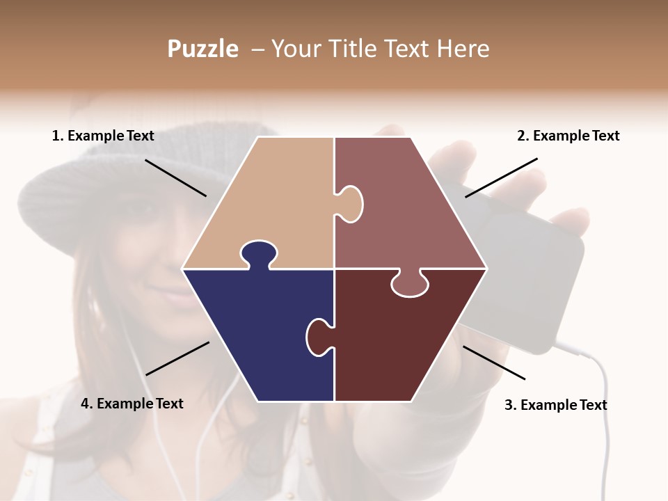 Contemporary Caucasian Connection PowerPoint Template