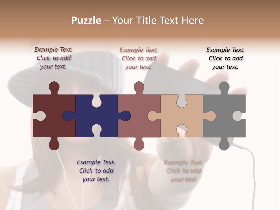 Contemporary Caucasian Connection PowerPoint Template