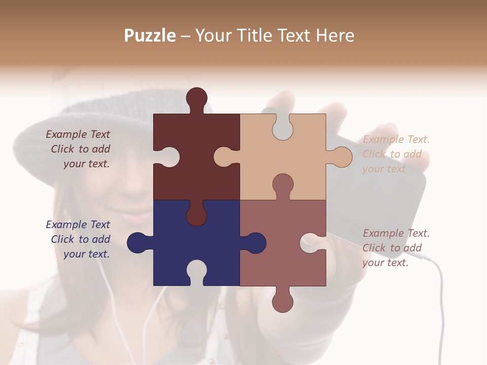 Contemporary Caucasian Connection PowerPoint Template