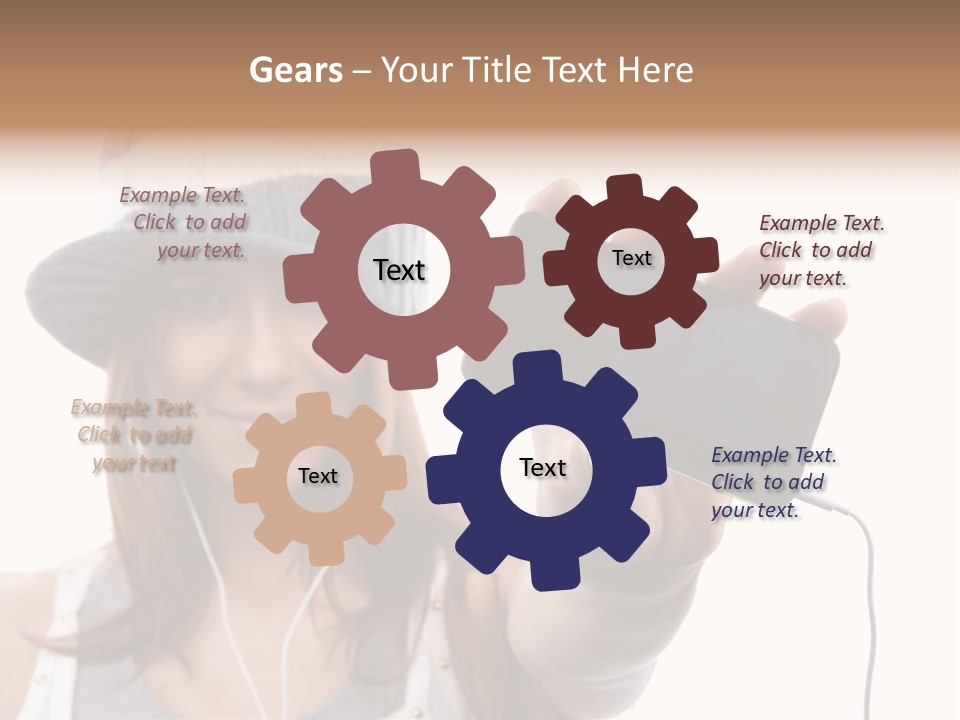 Contemporary Caucasian Connection PowerPoint Template