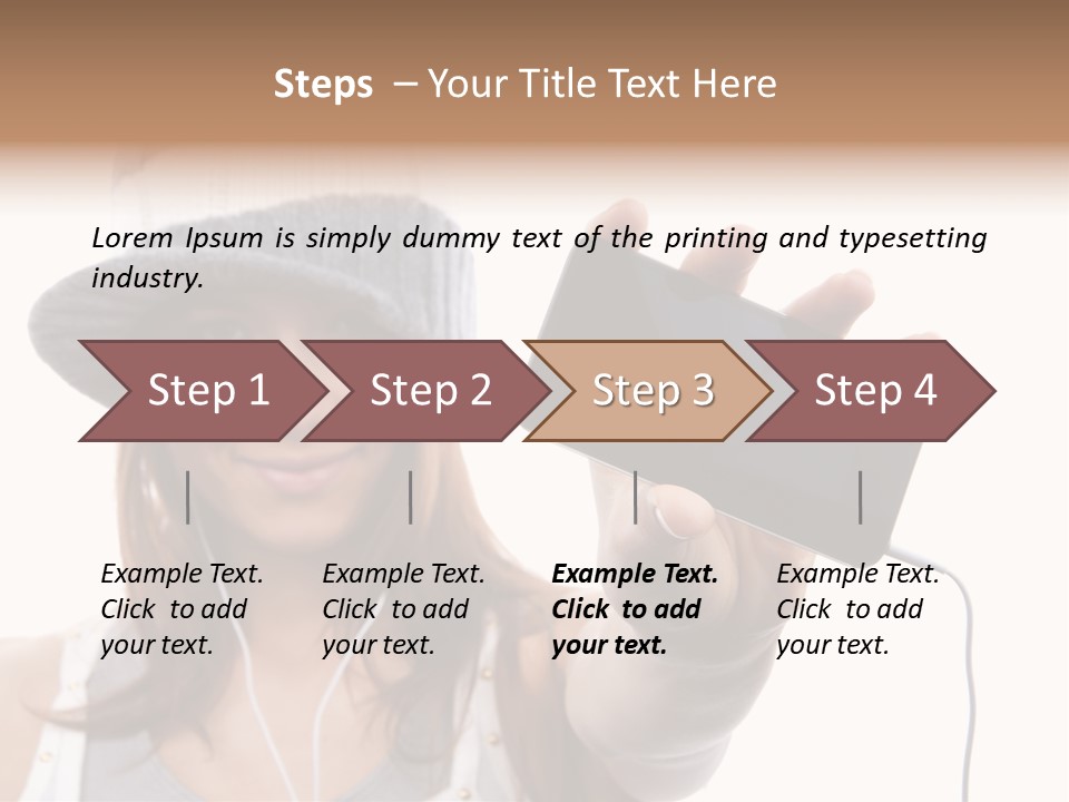 Contemporary Caucasian Connection PowerPoint Template