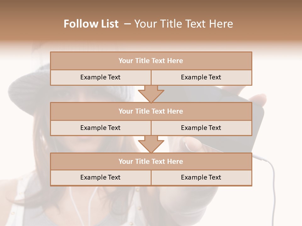 Contemporary Caucasian Connection PowerPoint Template