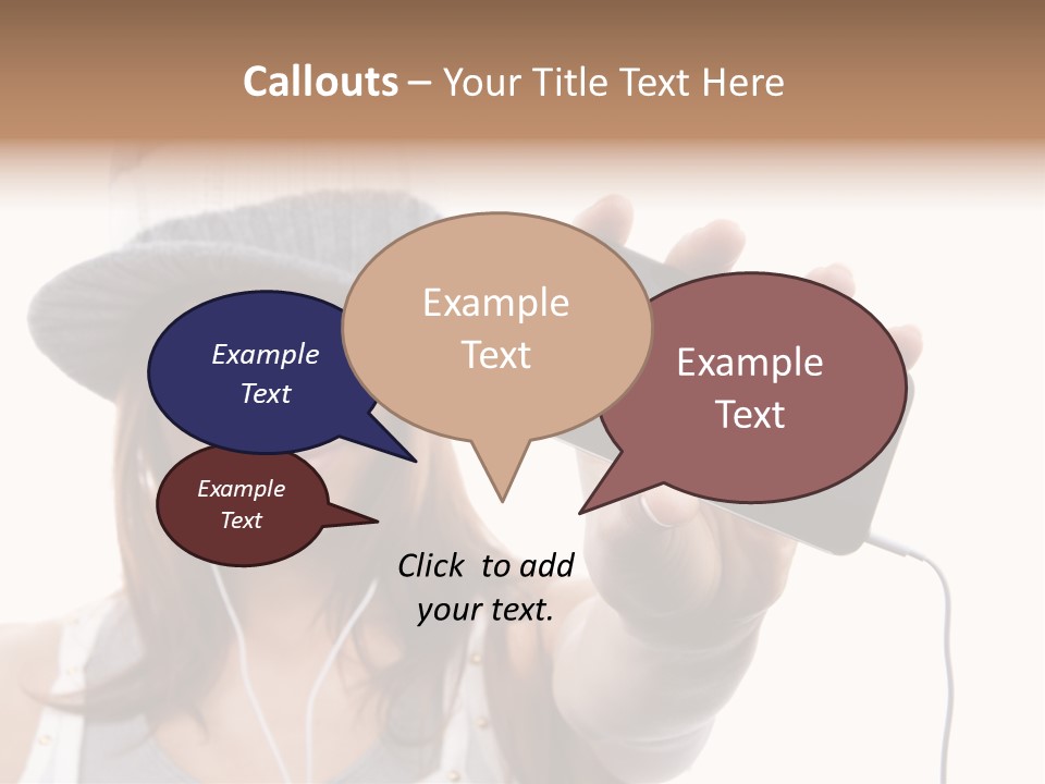 Contemporary Caucasian Connection PowerPoint Template