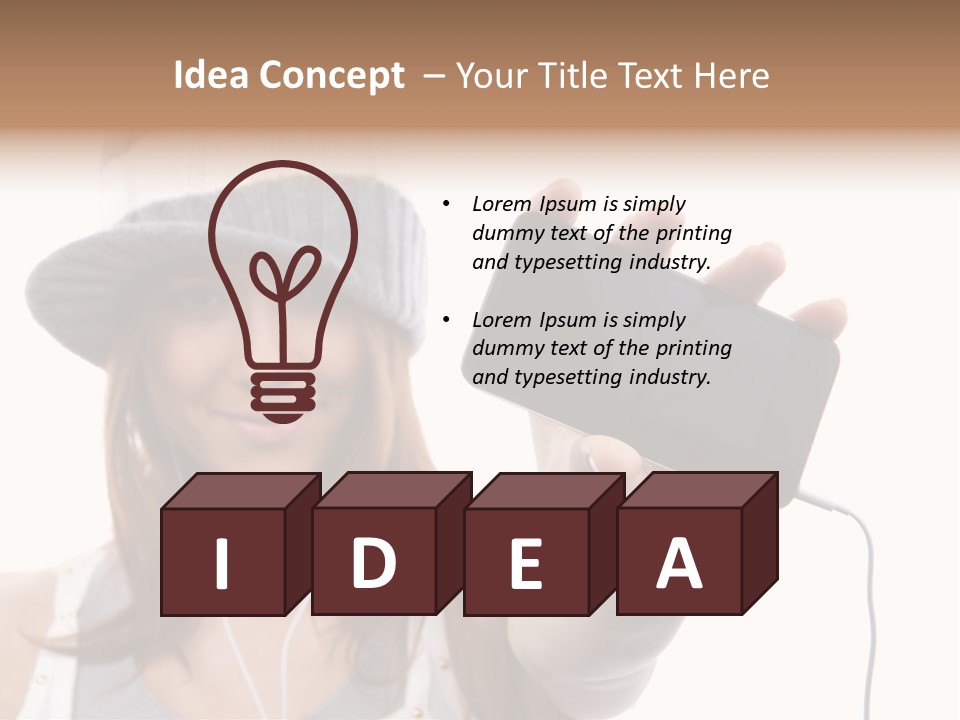 Contemporary Caucasian Connection PowerPoint Template
