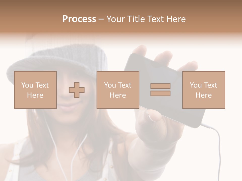 Contemporary Caucasian Connection PowerPoint Template