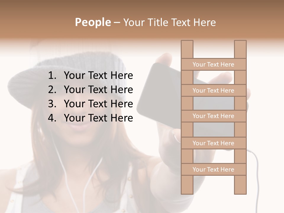Contemporary Caucasian Connection PowerPoint Template