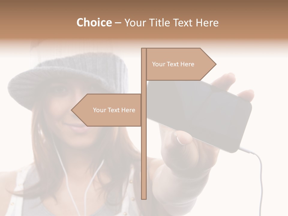 Contemporary Caucasian Connection PowerPoint Template