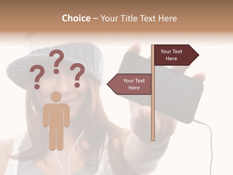 Contemporary Caucasian Connection PowerPoint Template