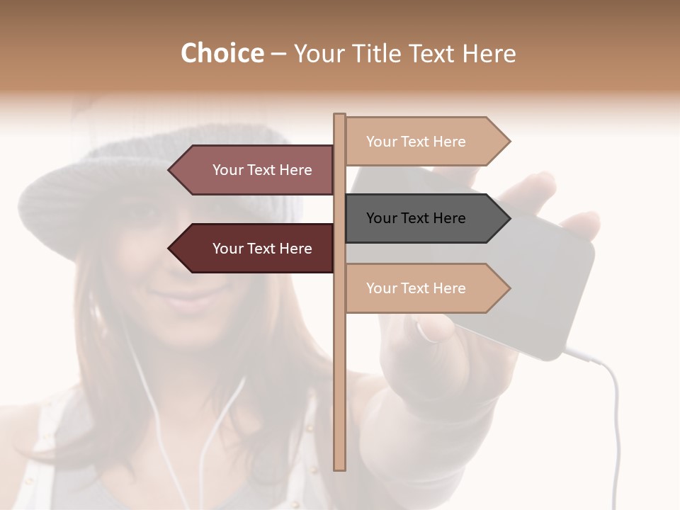 Contemporary Caucasian Connection PowerPoint Template
