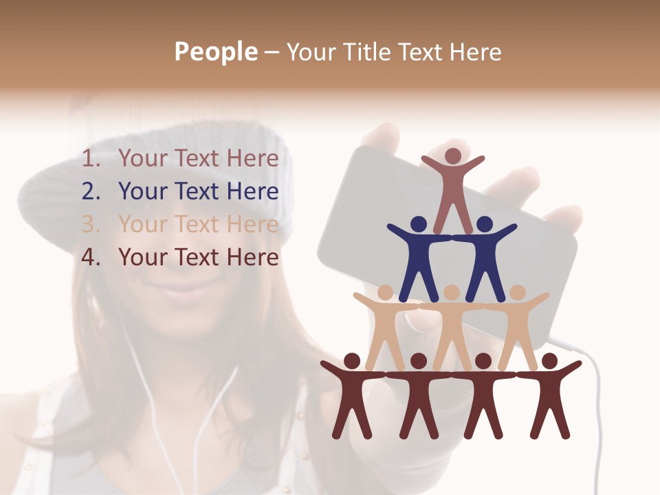 Contemporary Caucasian Connection PowerPoint Template